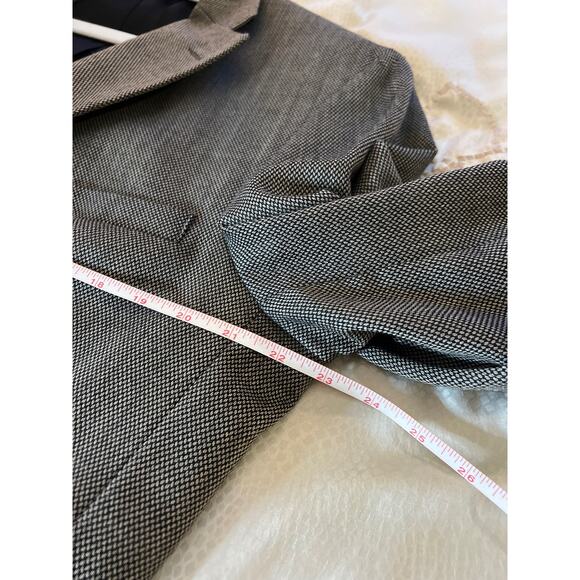 HAGGAR Men's Gray Classic Fit Two-Button Blazer Casual Sport Coat Jacket | 44 - Picture 10 of 13